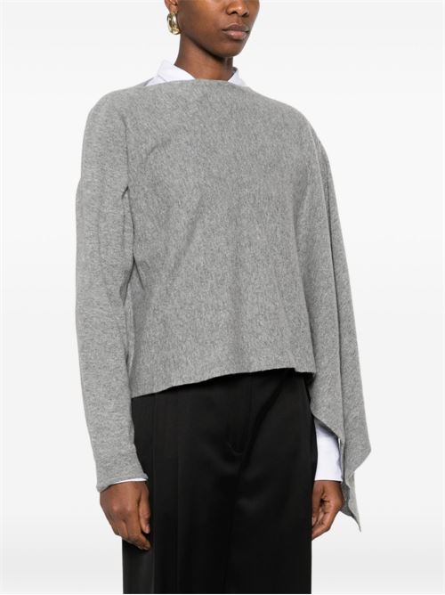 Crewneck Sweater with Drape JIL SANDER | J01ZZ0114J14827030